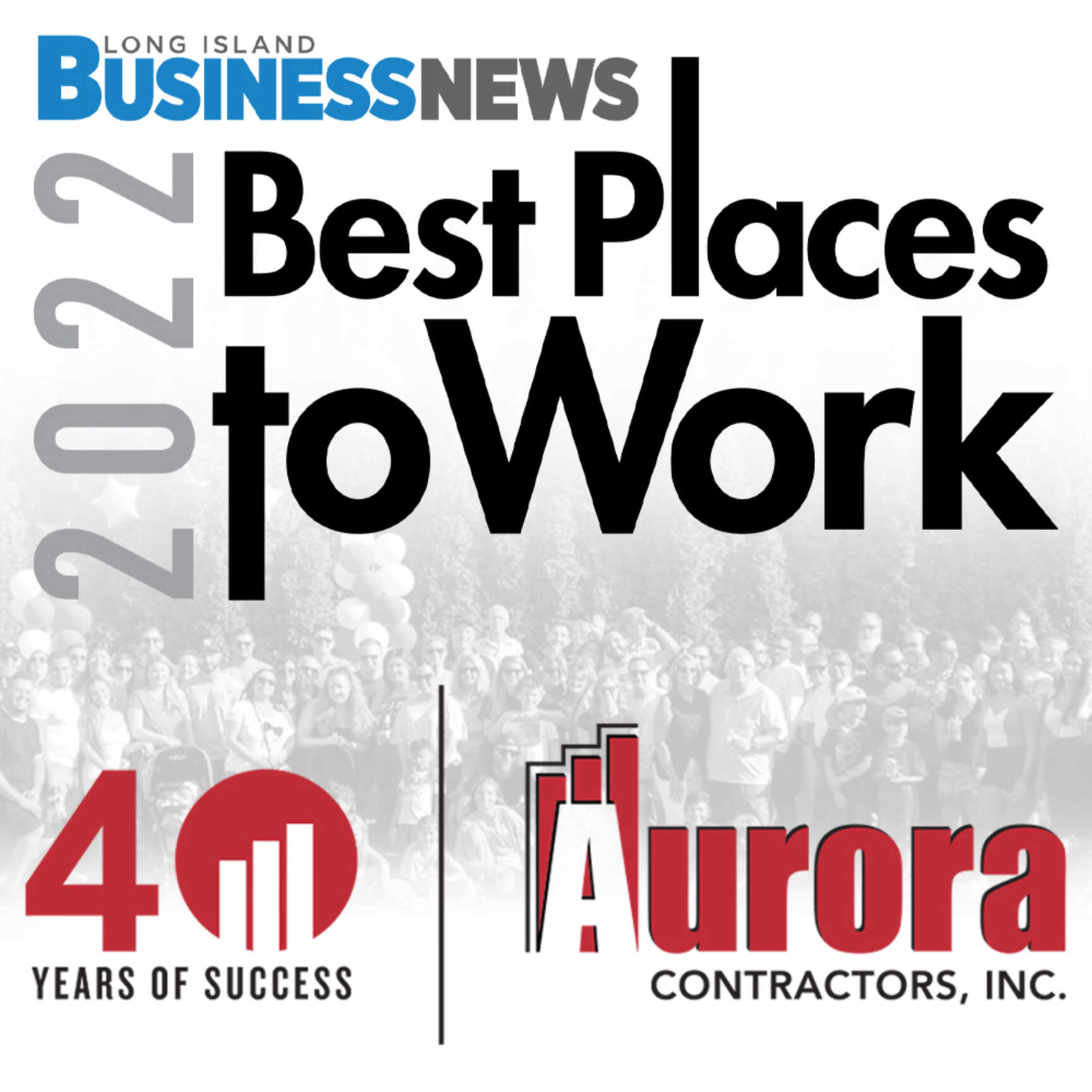 Aurora Contractors Selected As One Of The Best Places To Work on LI!